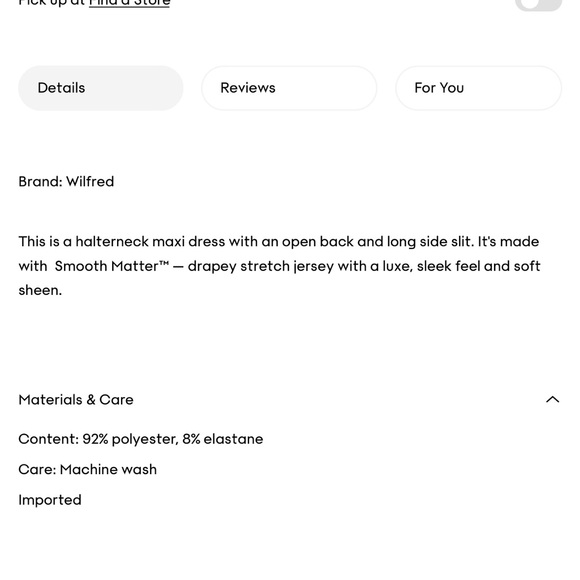 Wilfred Aritzia Smooth Matter Remedy Dress - Picture 8 of 10